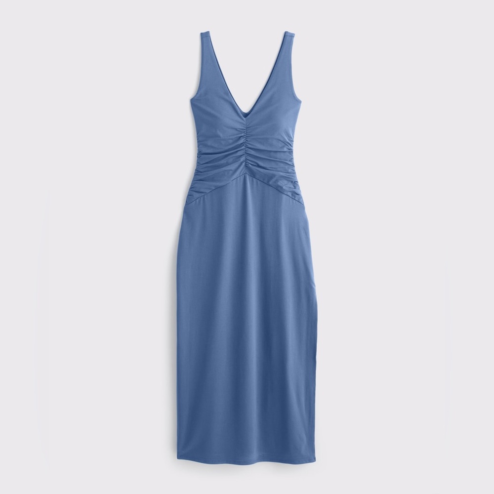 Abercrombie & Fitch Women's
Bra-Free Ruched Knit Midi Dress Size Small Petite